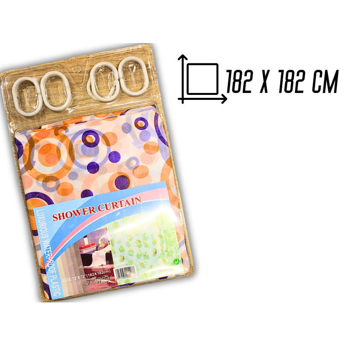 Фіранка/шторка для душу 182х182см