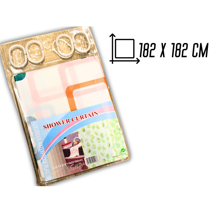 Фіранка/шторка для душу 182х182см