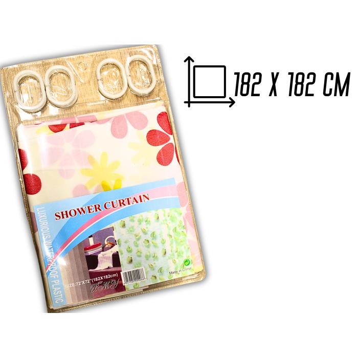 Фіранка/шторка для душу 182х182см