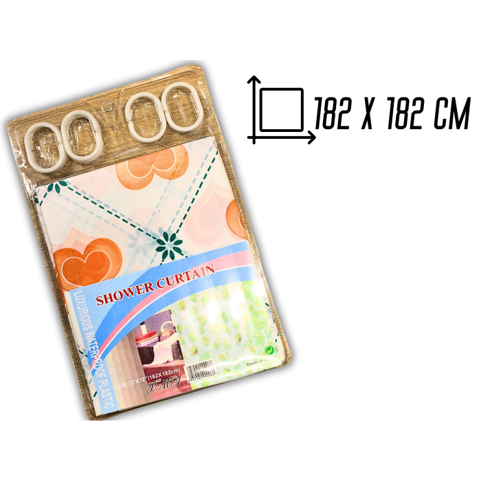 Фіранка/шторка для душу 182х182см