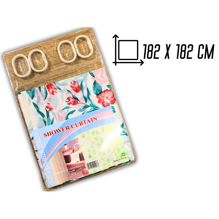 Фіранка/шторка для душу 182х182см
