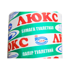 Туалетний папір одношаровий Люкс