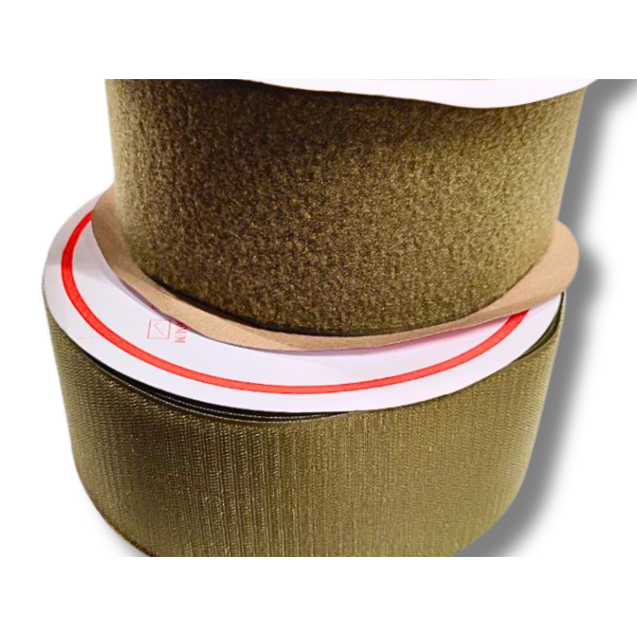 Липучка хаки 10см/25м