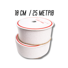 Липучка біла 10см/25м