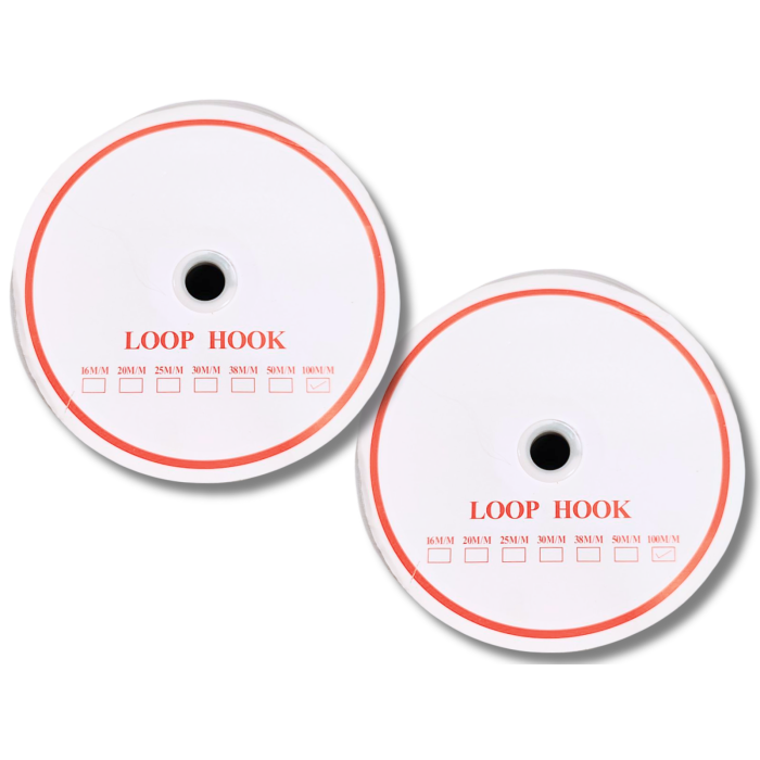 Липучка белая 10см/25м