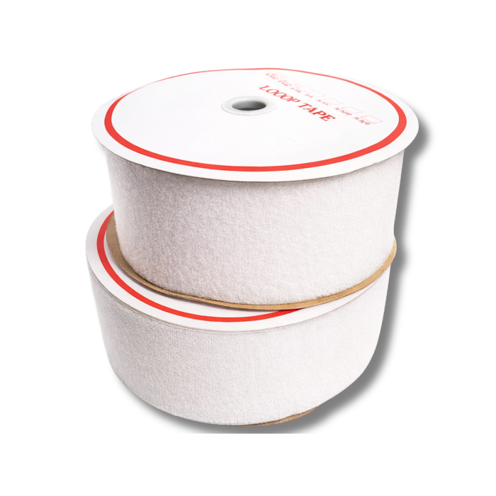 Липучка белая 10см/25м