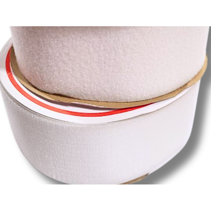 Липучка белая 10см/25м