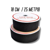 Липучка чорна 10см/25м