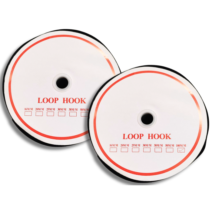 Липучка черная 10см/25м