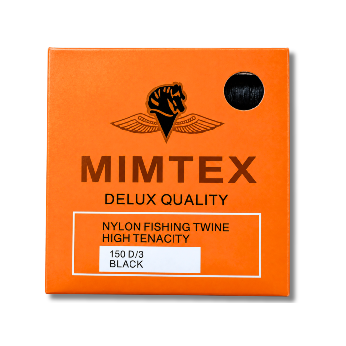 Нитки для бисера Mimitex черные 150D упаковка 10шт
