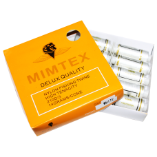 Нитки для бісеру Mimitex білі 210D упаковка 10шт