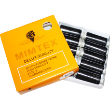 Нитки для бісеру Mimitex чорні 150D упаковка 10шт