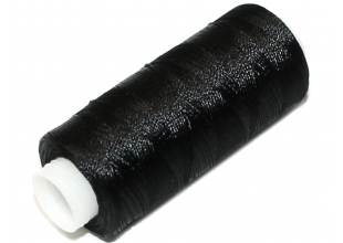 Нитки шелковые (для бисера) черные 210D