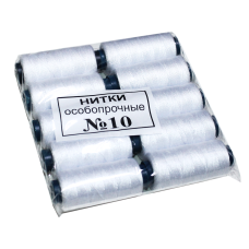 Нитки №10 білі 10шт