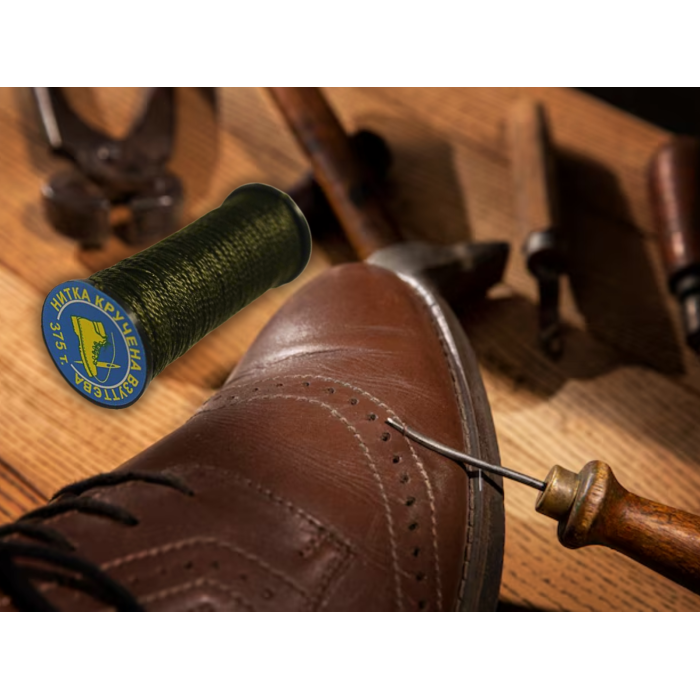 Нитки взуттєві хакі поштучно