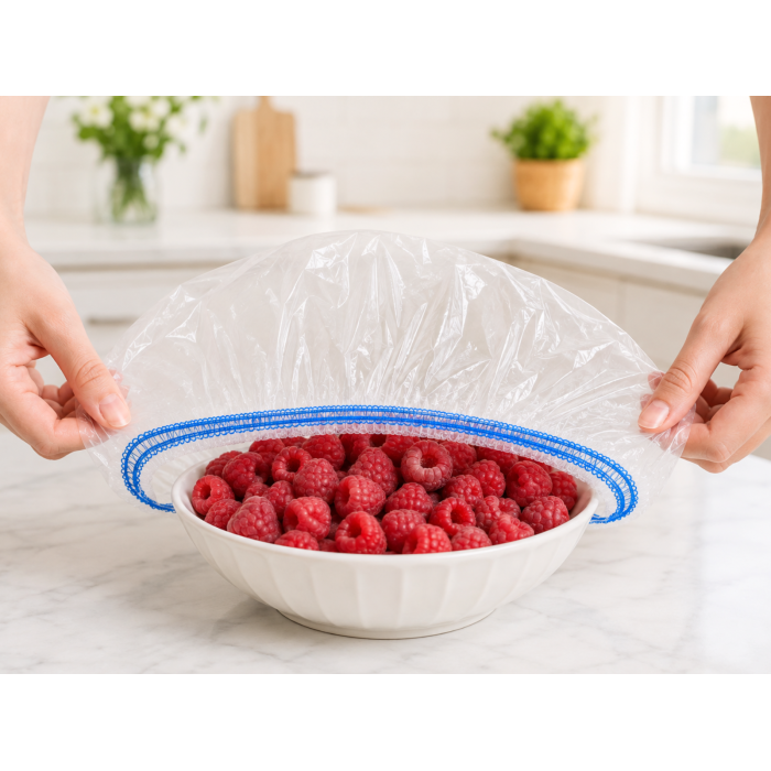 Пакеты для хранения продуктов на резинке 100 шт