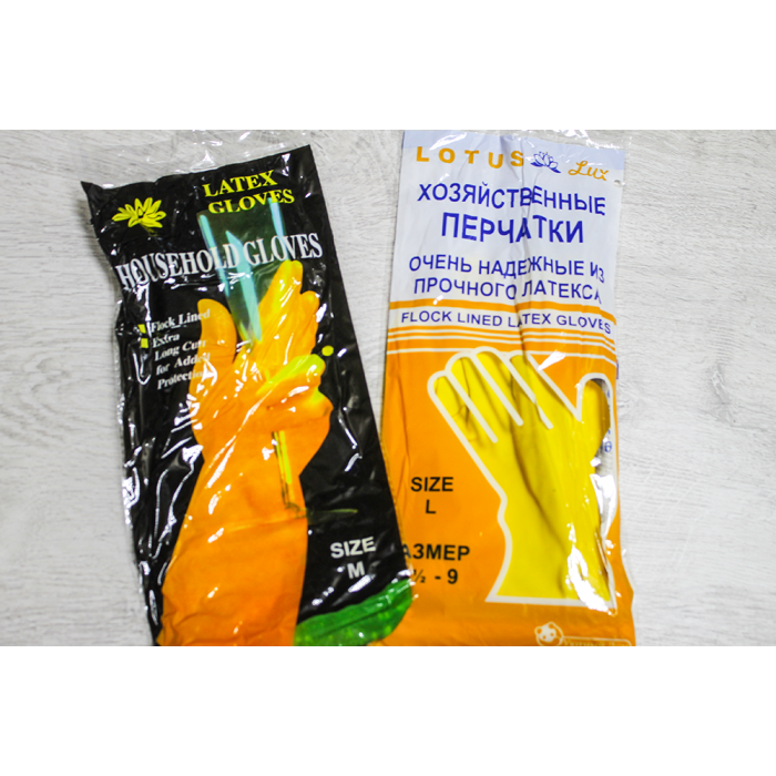 Рукавички кухонні гумові XL