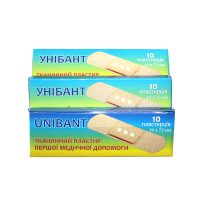 Пластир бактерицидний UNIBANT 300шт/19х72мм