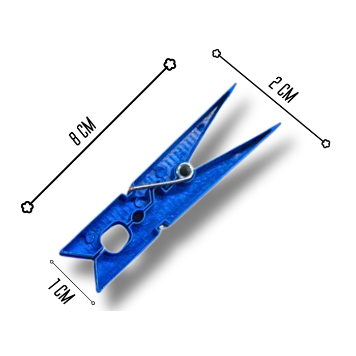 Прищепки пластиковые ассорти 170х170х20мм/24шт