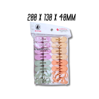 Пластиковые прищепки большие закругленные ассорти 200х130х40мм/16 шт