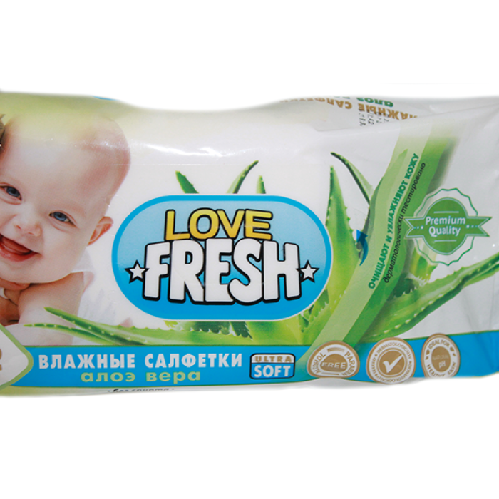 Серветки вологі Love Fresh Дитячі 72шт
