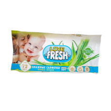 Серветки вологі Love Fresh Дитячі 72шт