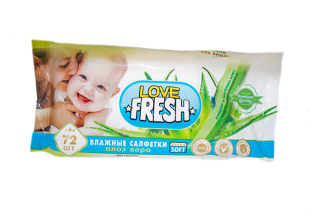 Серветки вологі Love Fresh Дитячі 72шт