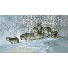 К236 Канва с рисунком для вышивания крестом