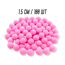 Помпони для творчості Ø1.5см/100шт