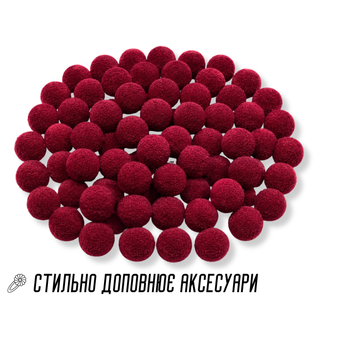 Помпони для творчества Ø1.5см/100шт