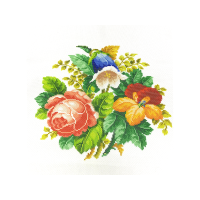 Схема для вишивання хрестиком Квадрат на канві 49х49 см