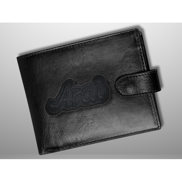 Аппликация для одежды нашивка №127 Arai черный 9шт/7х3.5см