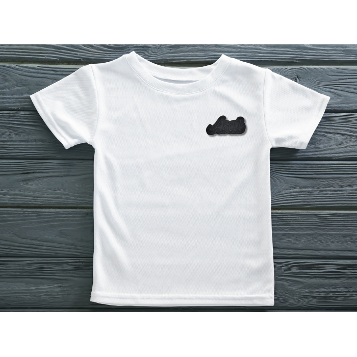 Аппликация для одежды нашивка №127 Arai черный 9шт/7х3.5см