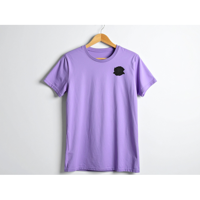 Аппликация для одежды нашивка №132 черная розочка 9шт/4.5х4см