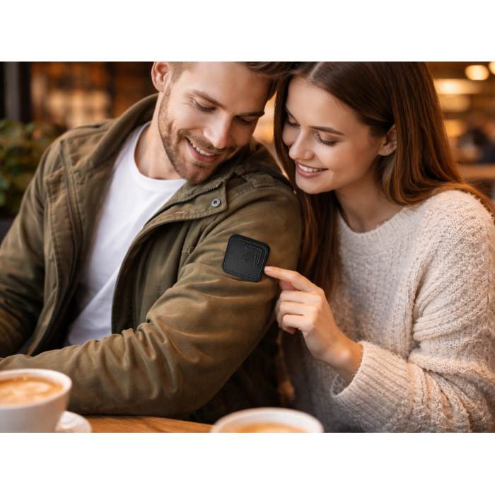 Аппликация для одежды нашивка №134 черные стрелки в квадрате 9шт/4.2х4.2см