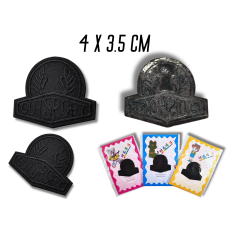 Аплікація для одягу нашивка №137 чорний напис Cutsport 9шт/4х3,5см