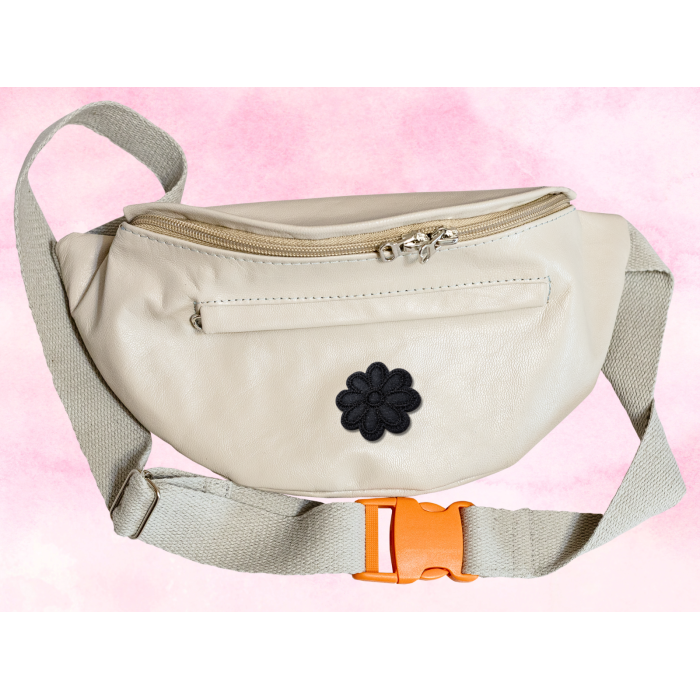 Аппликация для одежды нашивка №141 черная ромашка 9шт/D:3см