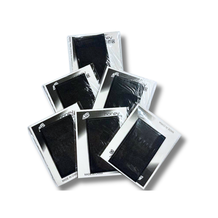 Аппликация для одежды нашивка №214 черный прямоугольник 9шт/8,4х5,4см