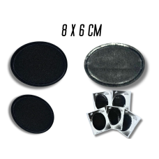 Аппликация для одежды нашивка №215 черный овал 9шт/8х6см