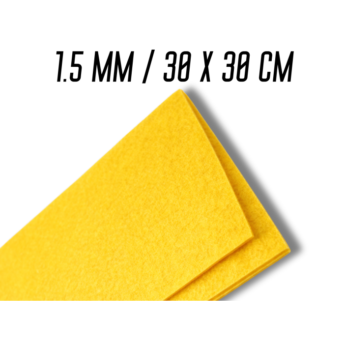 Фетр жовтий 1.5мм/30х30см