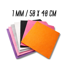 Фетр 1мм разные цвета 50х40см