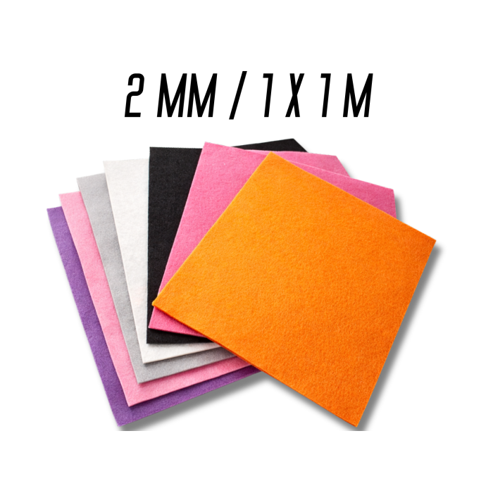 Фетр 2мм різні кольори 1х1м