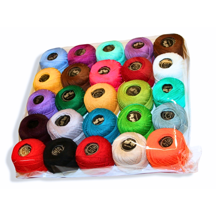 Ірис нитка бавовна 100% набір усіх кольорів 20г/25шт