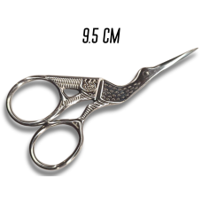 Ножницы "Чапля" для вышивания, рукоделия, серебристые 9,5 см