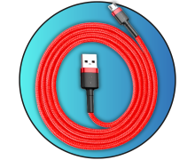 Кабель Micro-usb/USB (1м, Красный)