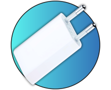 Адаптер питания USB мощностью 5 Вт/1А (разные цвета)