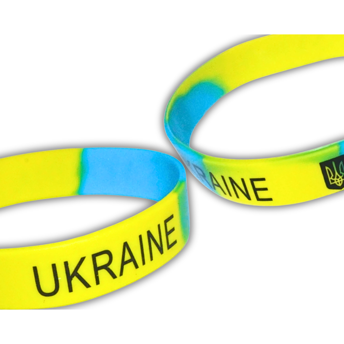 Браслет силіконовий УКРАЇНА 1.2см/20см