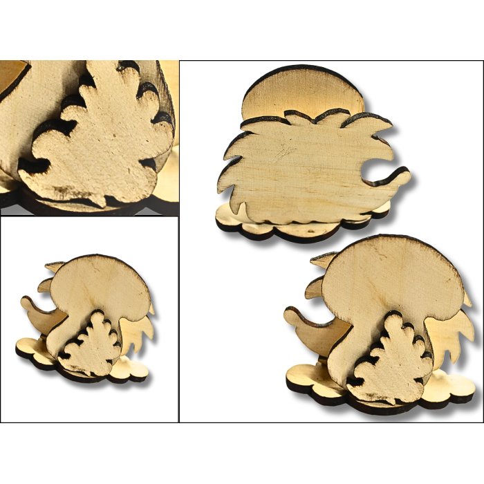 Подставка для салфеток деревянная Hand-made