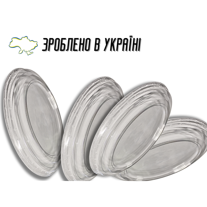 Кришка для одноразвого посуду пластикова 750мл/16см
