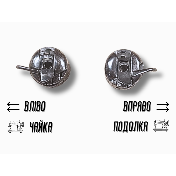 Човник/шпульний ковпачок Чайка вушко вліво